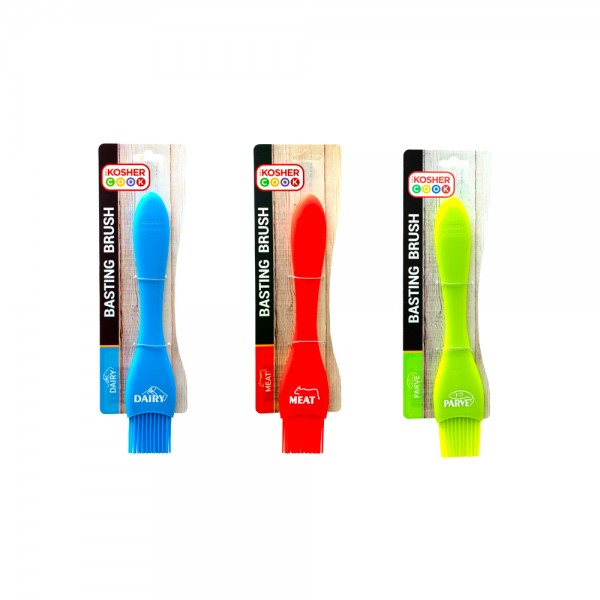 PINCEAU SILICONE "THE KOSHER COOK" - 2 LAIT / 2 VIANDE / 2 PARVE